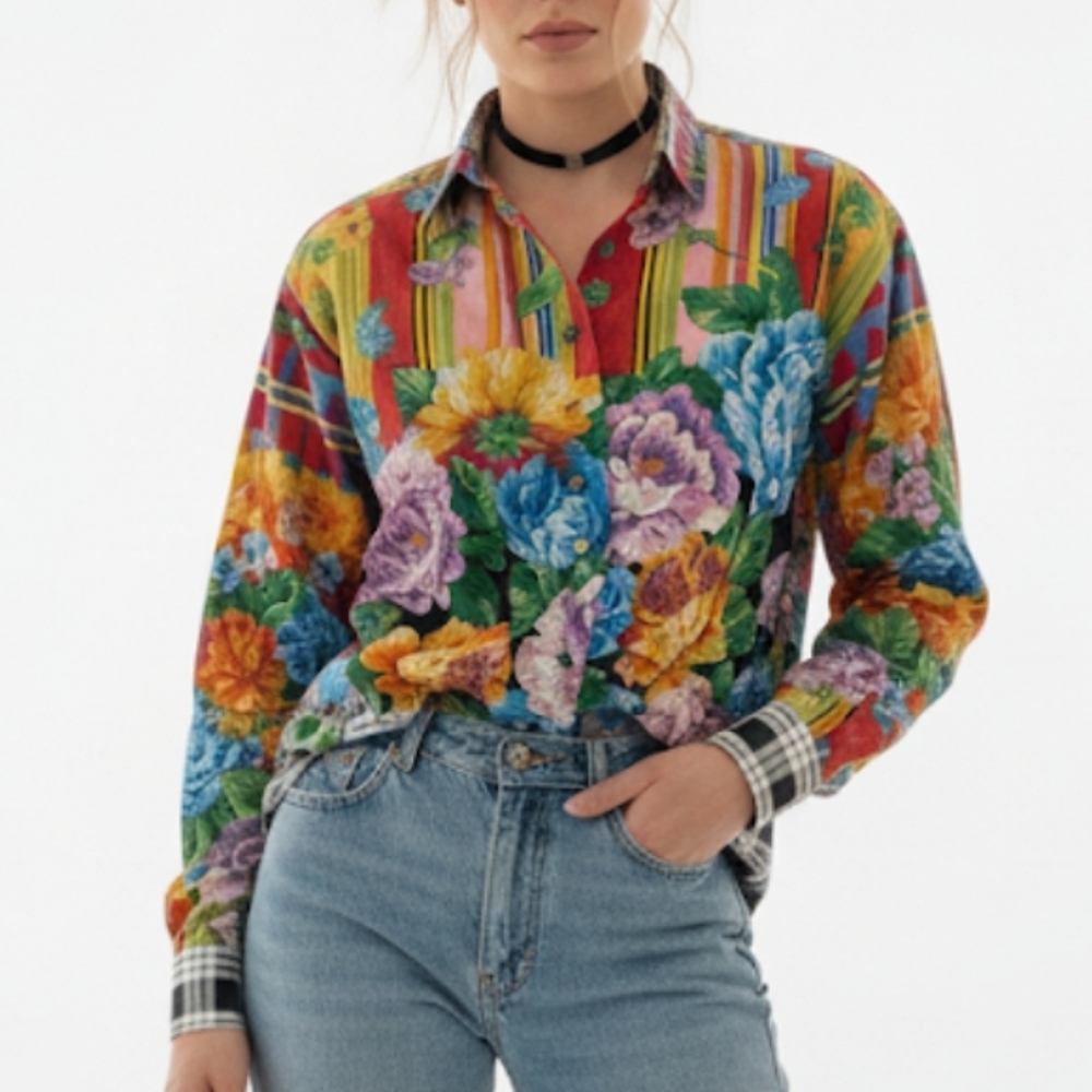 Versace Versus Giani Versace Button Down Shirt 26/40